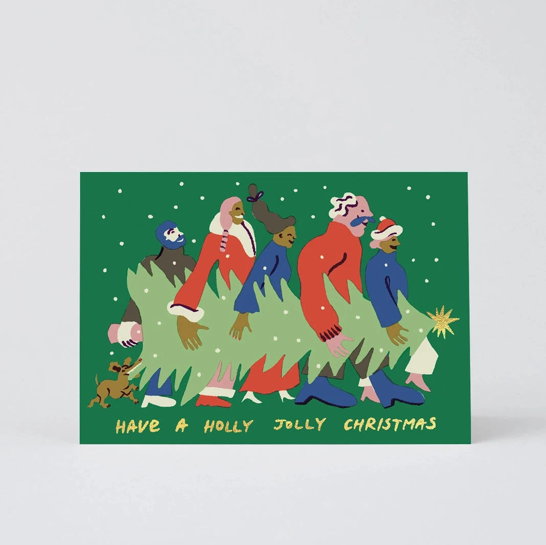 Have A Holly Jolly Christmas Holiday Greeting Card · Wrap