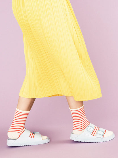 Nautical Stripe Crew / Pink-Red · Hansel+Basel