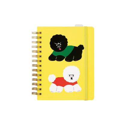 Doggy Hitotoki Note Ring Notebook《Passport Size》 · King Jim