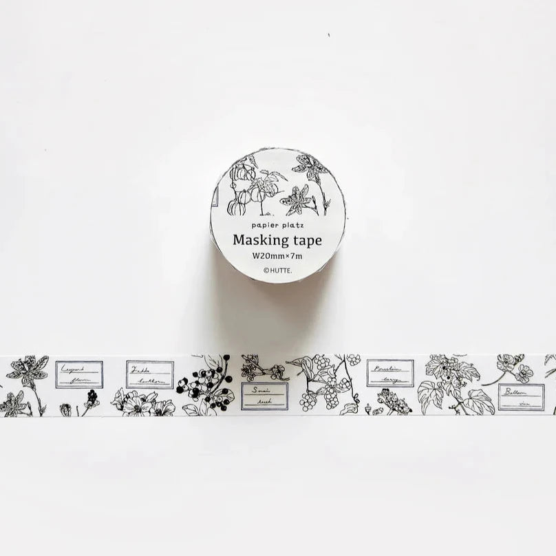 HUTTE Plant Encyclopedia Washi Tape · Papier Platz