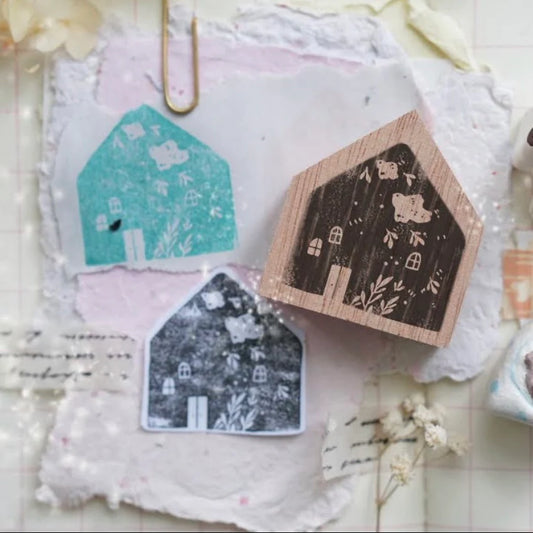 Flying Birds House Series Rubber Stamp · Black Milk Project