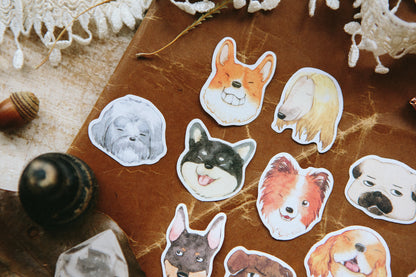 Dogs Party Flake Sticker Pack · OURS Studio