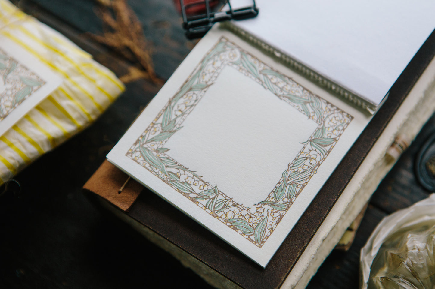 Muguet Frame Letterpress Book · OURS Studio