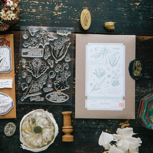 de Fleur Clear Stamp Sheet · OURS Studio