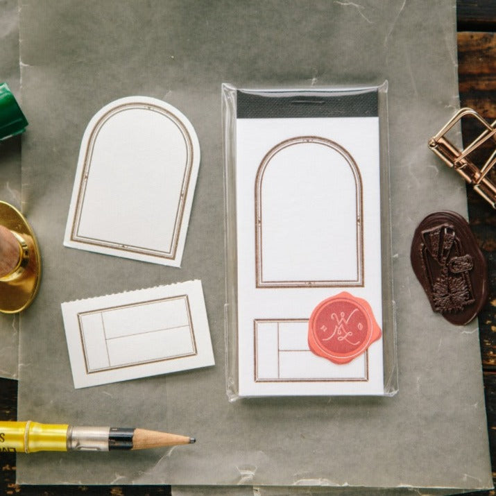 Window Label Letterpress Book · OURS Studio