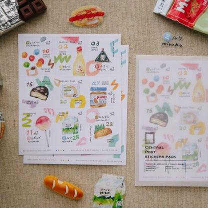 Convenience Store Stamp Sticker Sheet · OURS Studio
