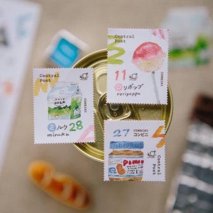 Convenience Store Stamp Sticker Sheet · OURS Studio