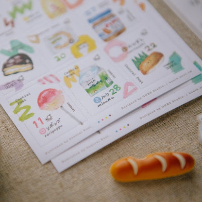 Convenience Store Stamp Sticker Sheet · OURS Studio