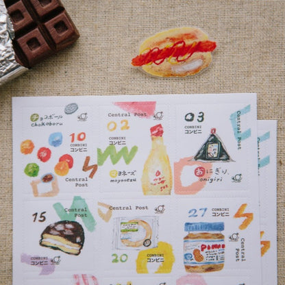 Convenience Store Stamp Sticker Sheet · OURS Studio