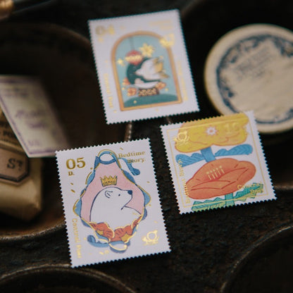 Bedtime Story Stamp Sticker Sheet · OURS Studio