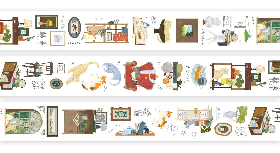 Life With Cats PET Tape · OURS Studio