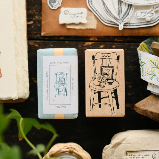 On the Chair Rubber Stamp · OURS Studio