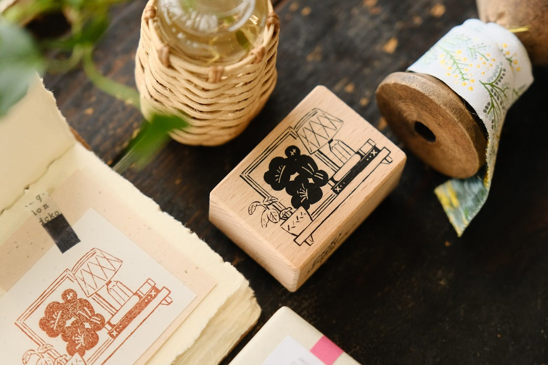 On the Wall Rubber Stamp · OURS Studio