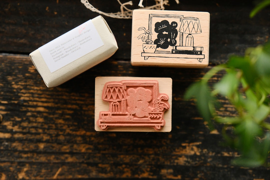 On the Wall Rubber Stamp · OURS Studio