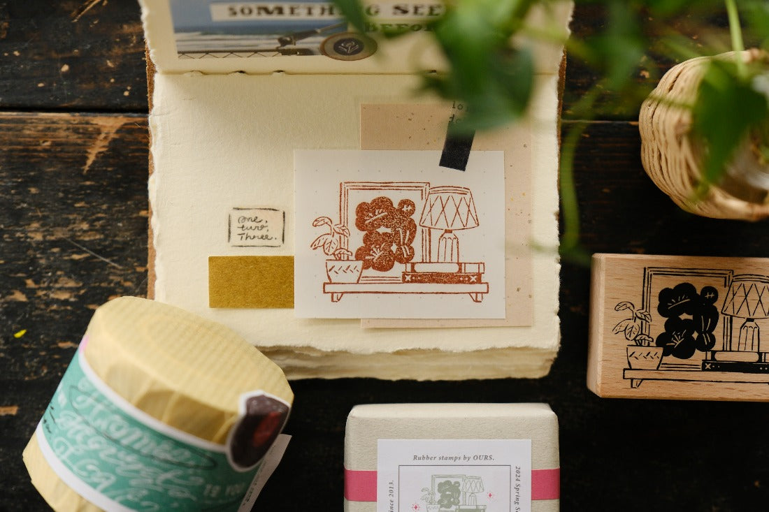 On the Wall Rubber Stamp · OURS Studio