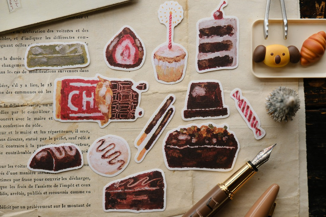 Chocolate Daily Life Sticker Pack · OURS Studio