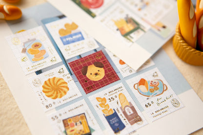 Bakery Cheers Stamp Sticker Sheet · OURS Studio