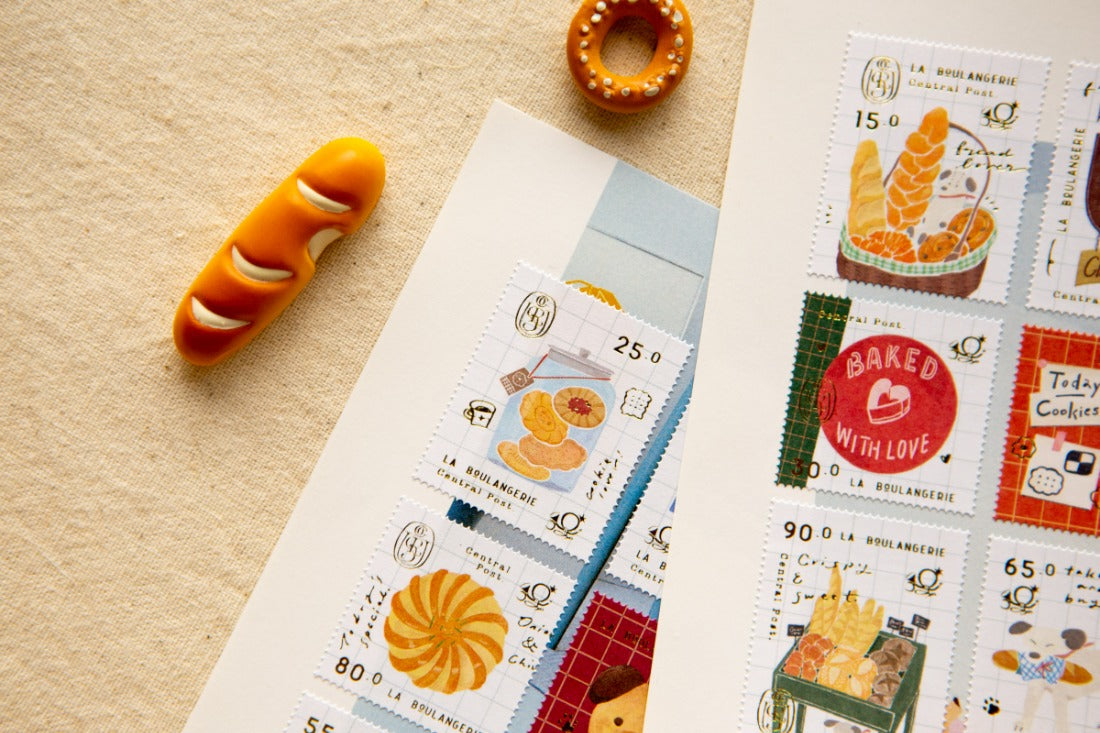 Bakery Cheers Stamp Sticker Sheet · OURS Studio