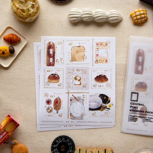 Sweet Hours Stamp Sticker Sheet · OURS Studio