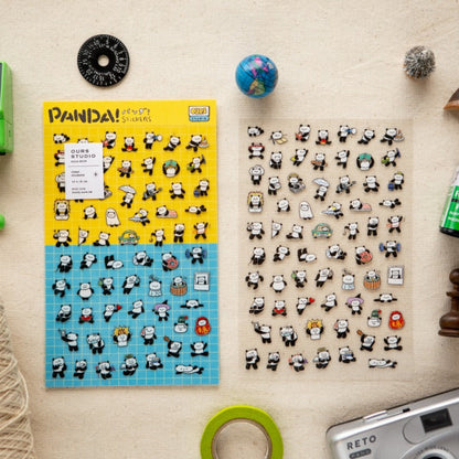 PANDA!PANDA! Sticker Sheet · OURS Studio