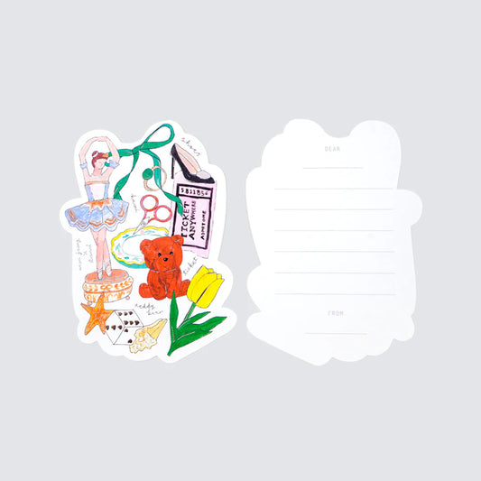 Go Back 1 Greeting Card · kawi