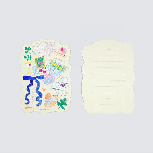 Go Back 5 Greeting Card · kawi