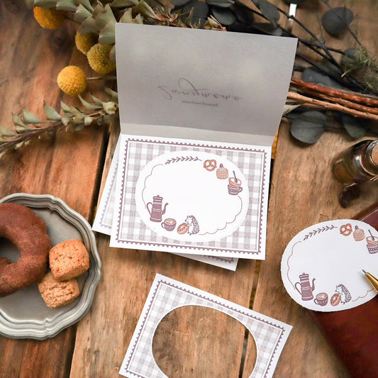 Coffee Letterpress 2-way Memo Pad・Keibunsha & meriBUN