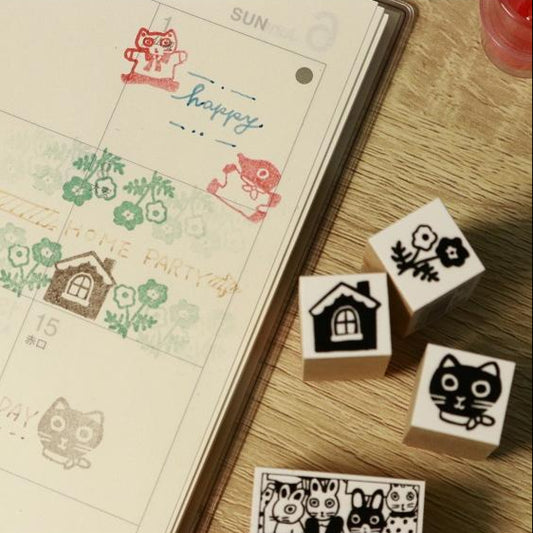 Chibi Wooden Stamps · Sanby x Yumi Kitagishi