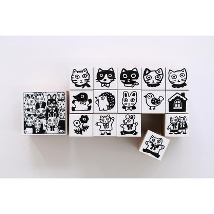 Chibi Wooden Stamps · Sanby x Yumi Kitagishi