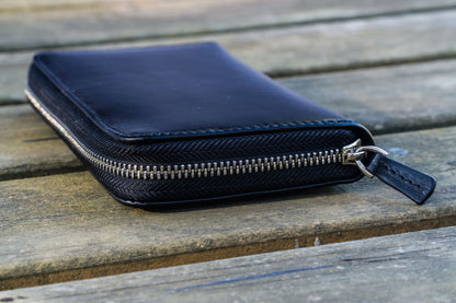 Black 3 Slots Leather Zippered Pen Case · Galen Leather Co.
