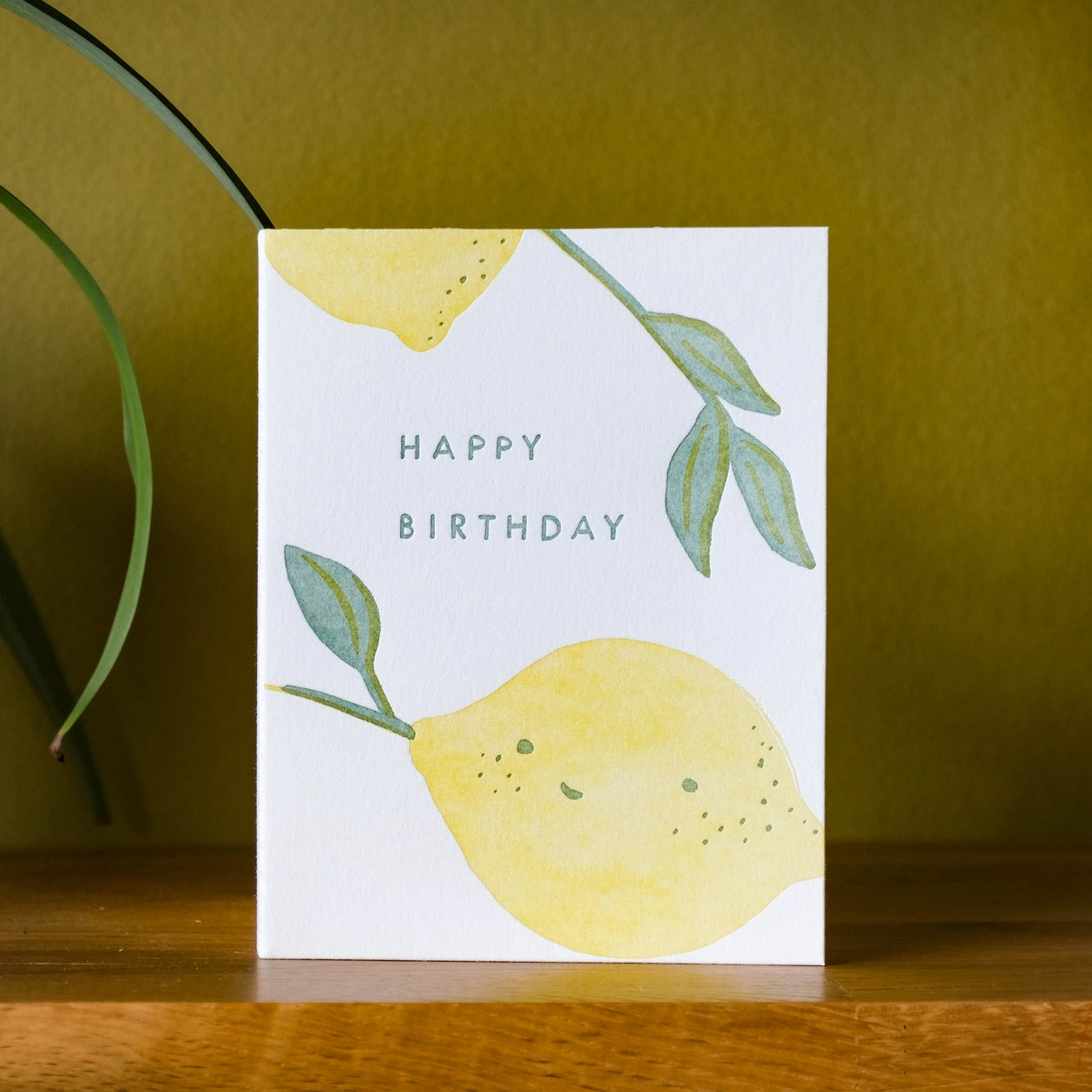 Lemony Birthday Card · Homework Letterpress Studio