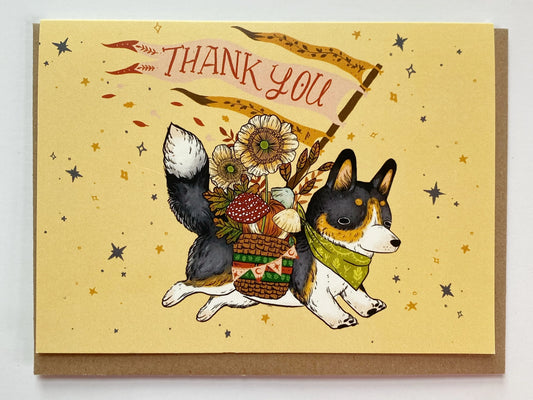 Thank You Corgi Card · Marika Paz Illustration