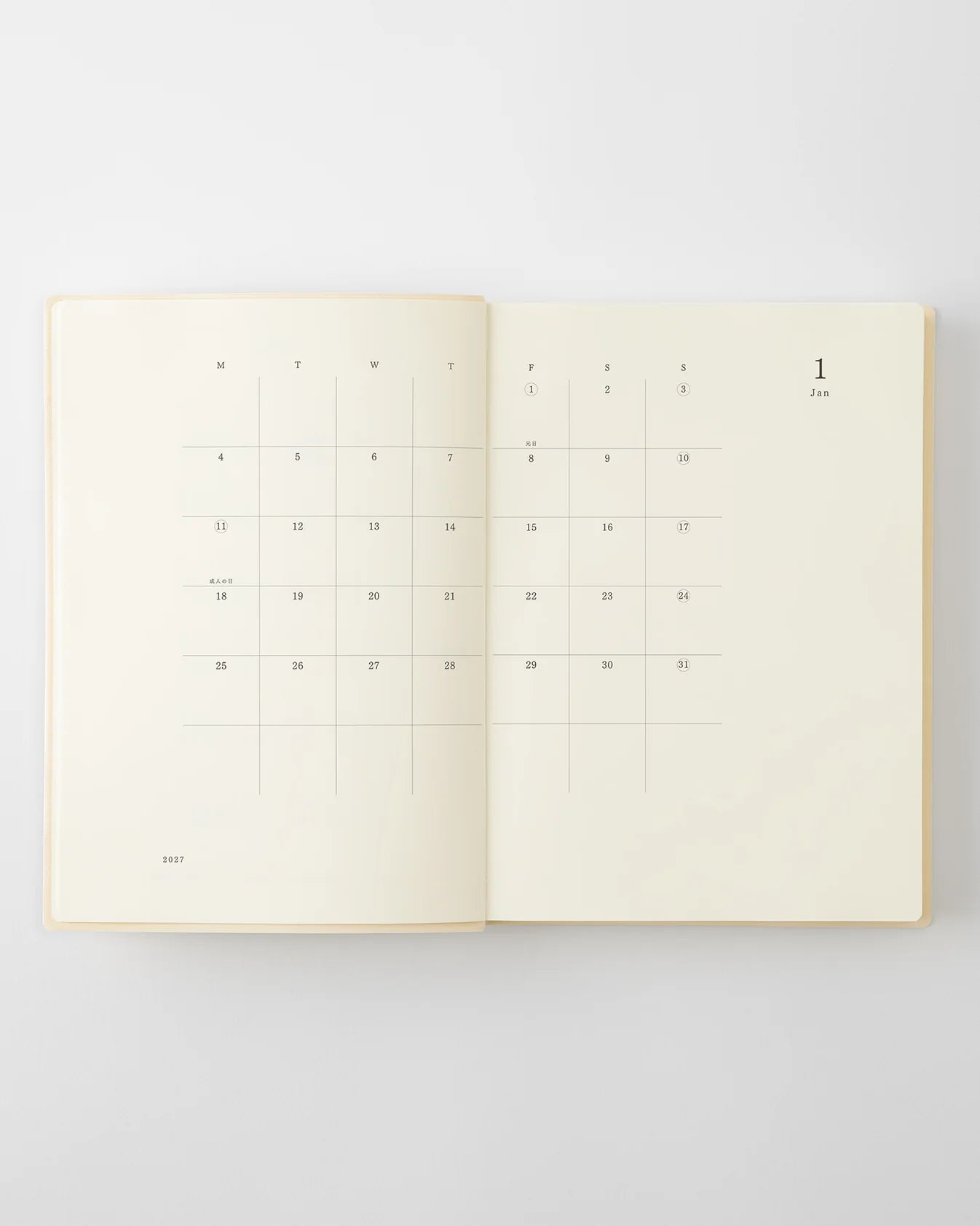 2027 MD Diary 1 Day 1 Page《A5》