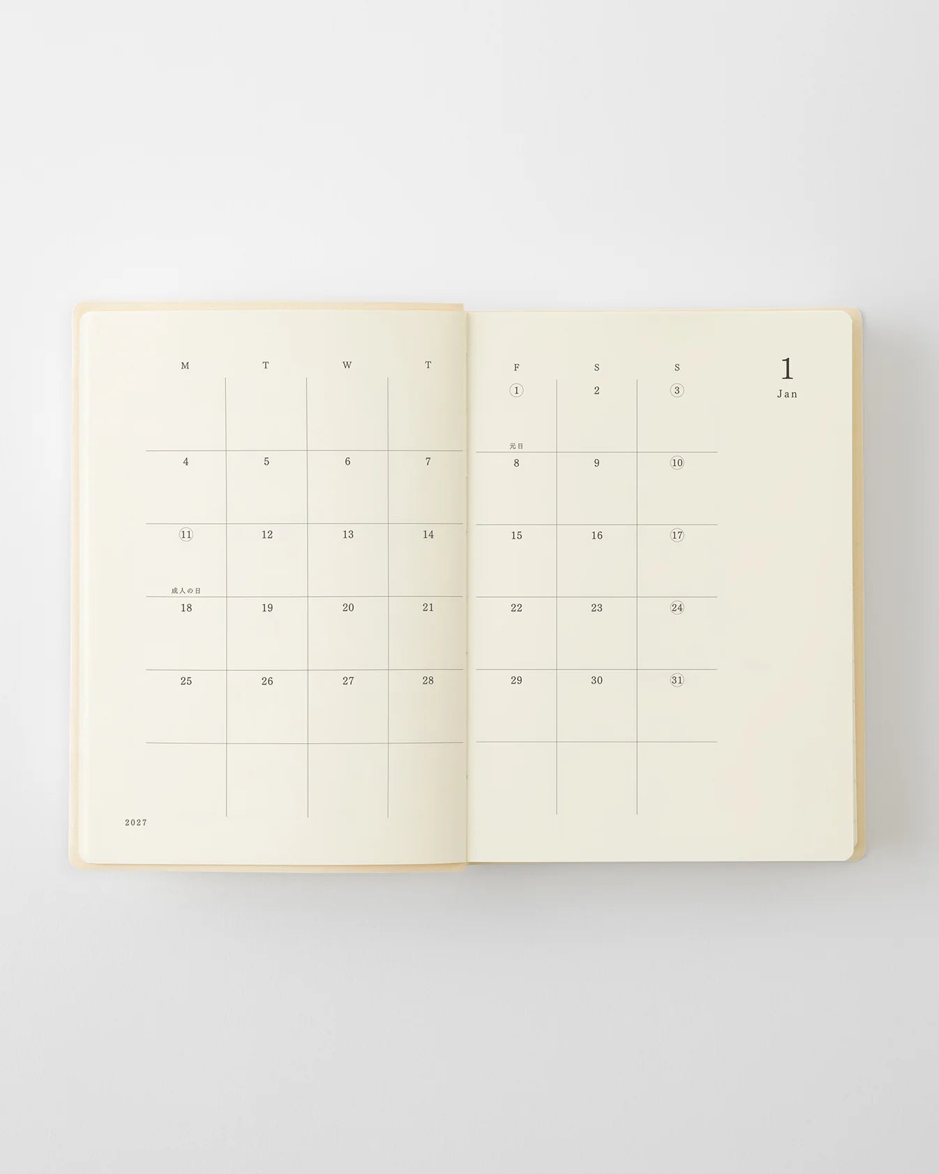 2027 MD Diary 1 Day 1 Page《A6》