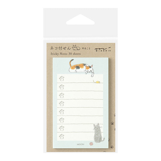 Cat To Do Sticky Notes · Midori