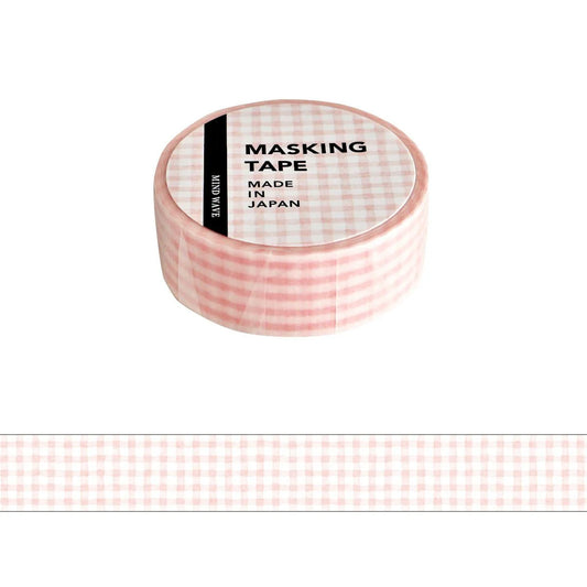 Pink Check Pattern Washi Tape · Mind Wave