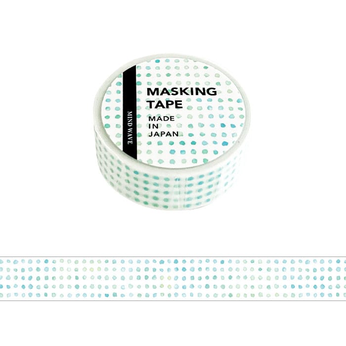 Blue Dots Pattern Washi Tape · Mind Wave