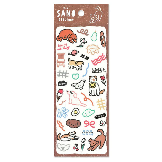 Brown Inu Sano Series Sticker Sheet · Mind Wave