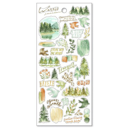 Green Warble Series Sticker Sheet · Mind Wave