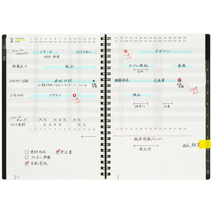 2025 Mnemosyne A5 Monthly Diary