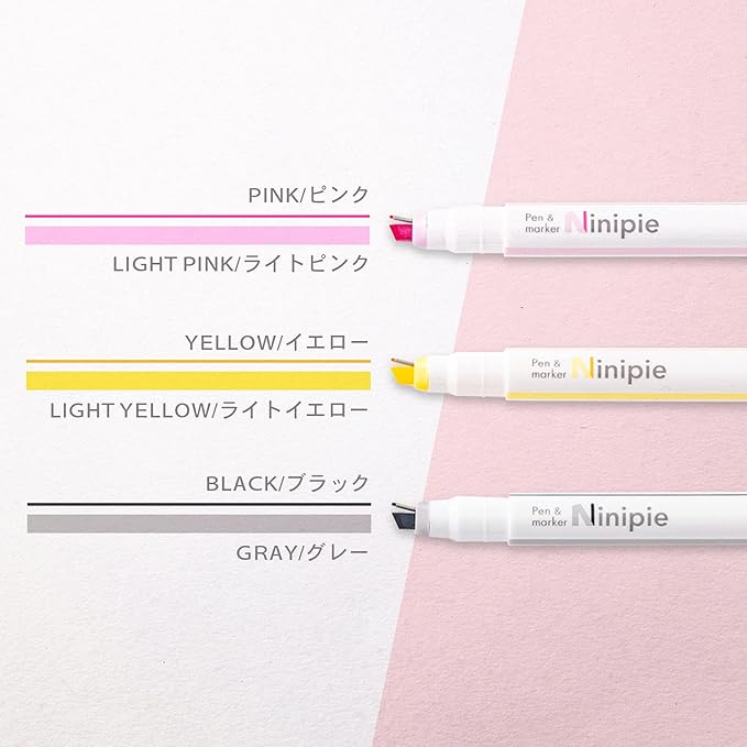 Ninipie Dual Tip Highlighter 3-Piece Set · sun-star