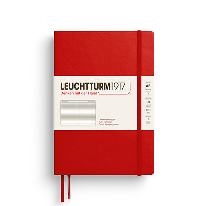 Cherry Red A5 Ruled Hardcover Notebook · Leuchtturm1917