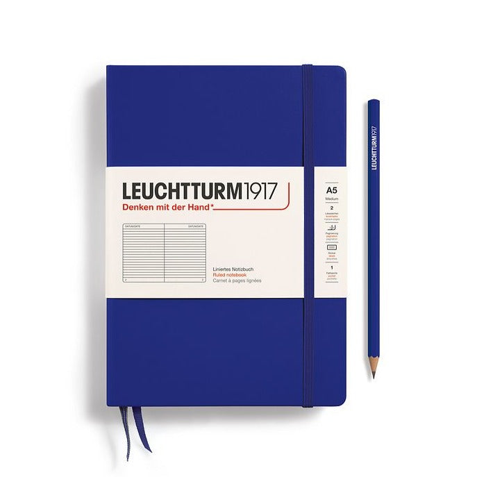 Leuchtturm1917 A5 Ruled Hardcover - Ink