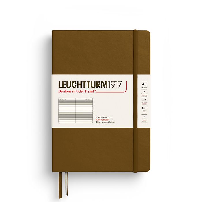 Leuchtturm1917 A5 Ruled Hardcover - Spice Brown