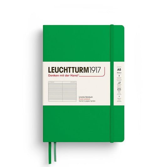 Leuchtturm1917 A5 Ruled Hardcover - Spring Leaf