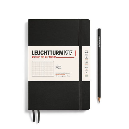 Leuchtturm1917 A5 Dot Grid Hardcover - Black