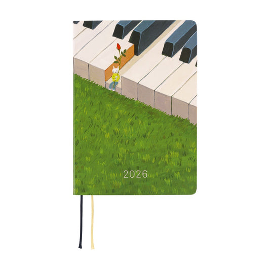 2026 Hobonichi Techo A6 HON / Hiroko Kubota: Waiting on the Chord《January Start | English | A6》