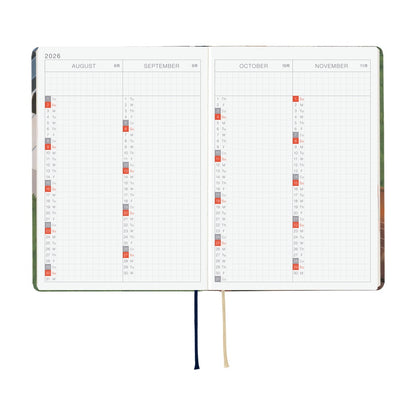 2026 Hobonichi Techo A6 HON / Hiroko Kubota: Waiting on the Chord《January Start | English | A6》