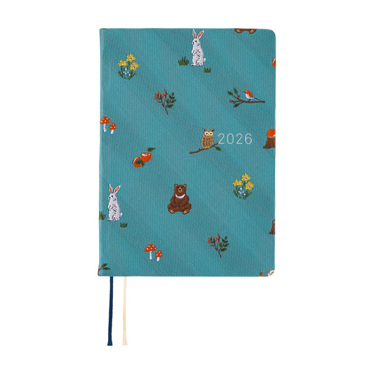 2026 Hobonichi Techo A6 HON / Bow & Tie: Bow & Tie: In the Forest《January Start | English | A6》