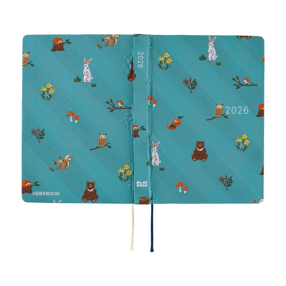 2026 Hobonichi Techo A6 HON / Bow & Tie: Bow & Tie: In the Forest《January Start | English | A6》